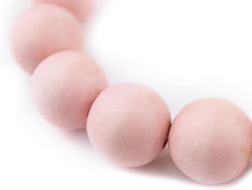 TheBeadChest cuentas de madera redondas naturales de 0.315pulgadas, cuentas de madera sueltas espaciadoras para fabricar joyas, 4 tamaños (0.315,