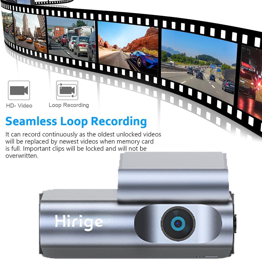 M4 Dashcam 4K Front 123° WiFi App Control Nachtsicht G-Sensor Loop Recording