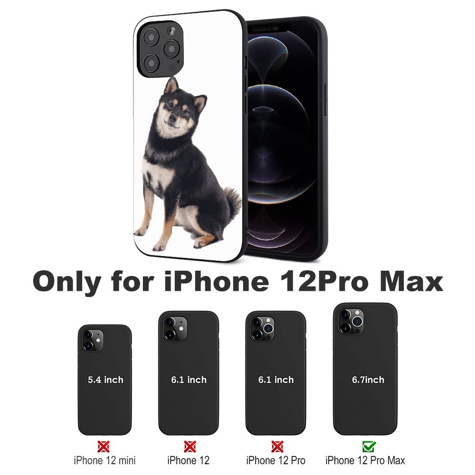 Amazon.co.jp: iPhone 12Pro Maxケース 柴犬 黒柴 可愛い IPhone12 用 