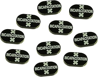 LITKO Adventure Token Set | Compatible with The Savage Worlds Game System | Conditions & Effects | (Incapacitation Tokens)