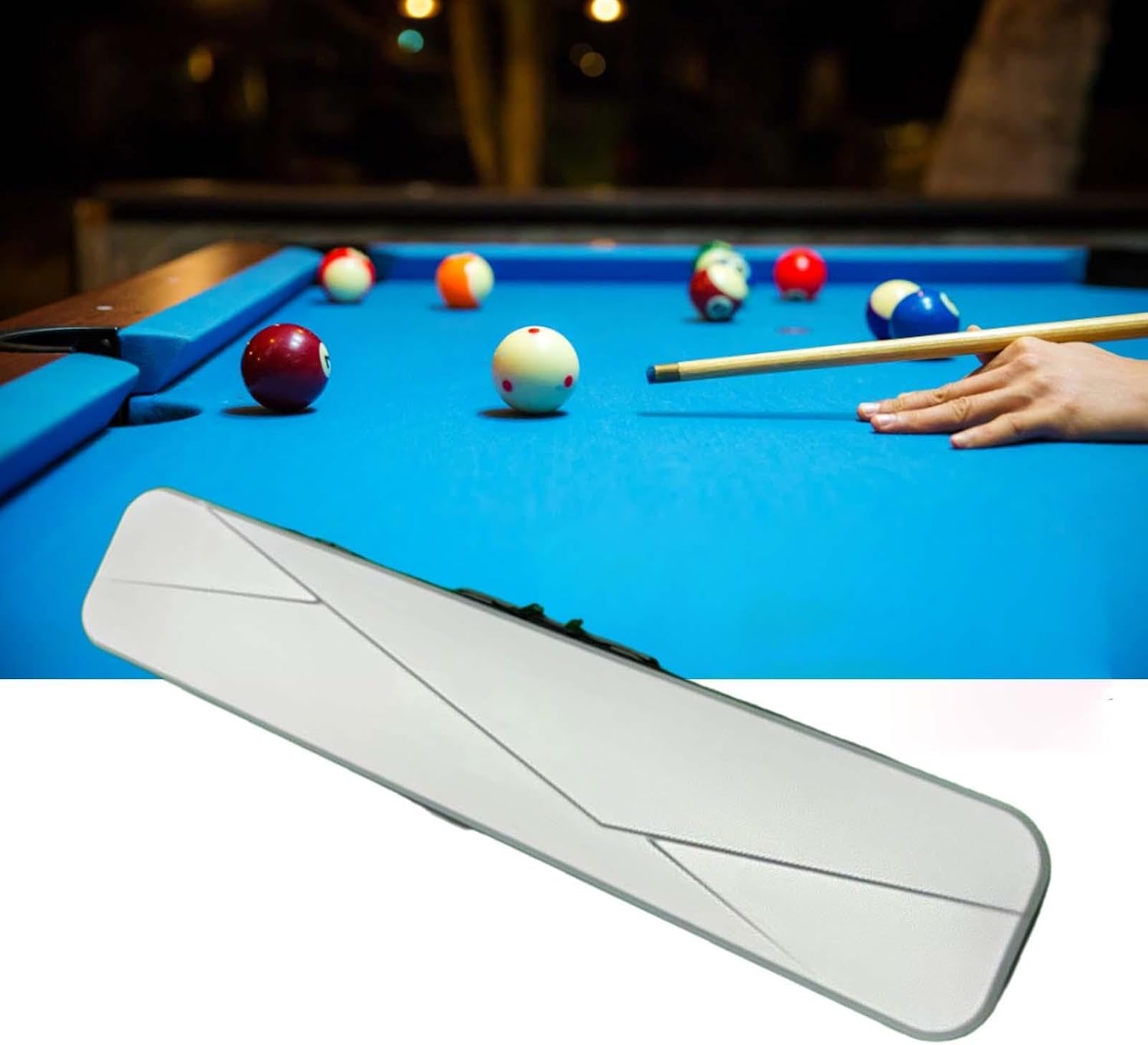 1/2 Billiard Stick Case for Pool Cue with Chalk Slot Handbag for