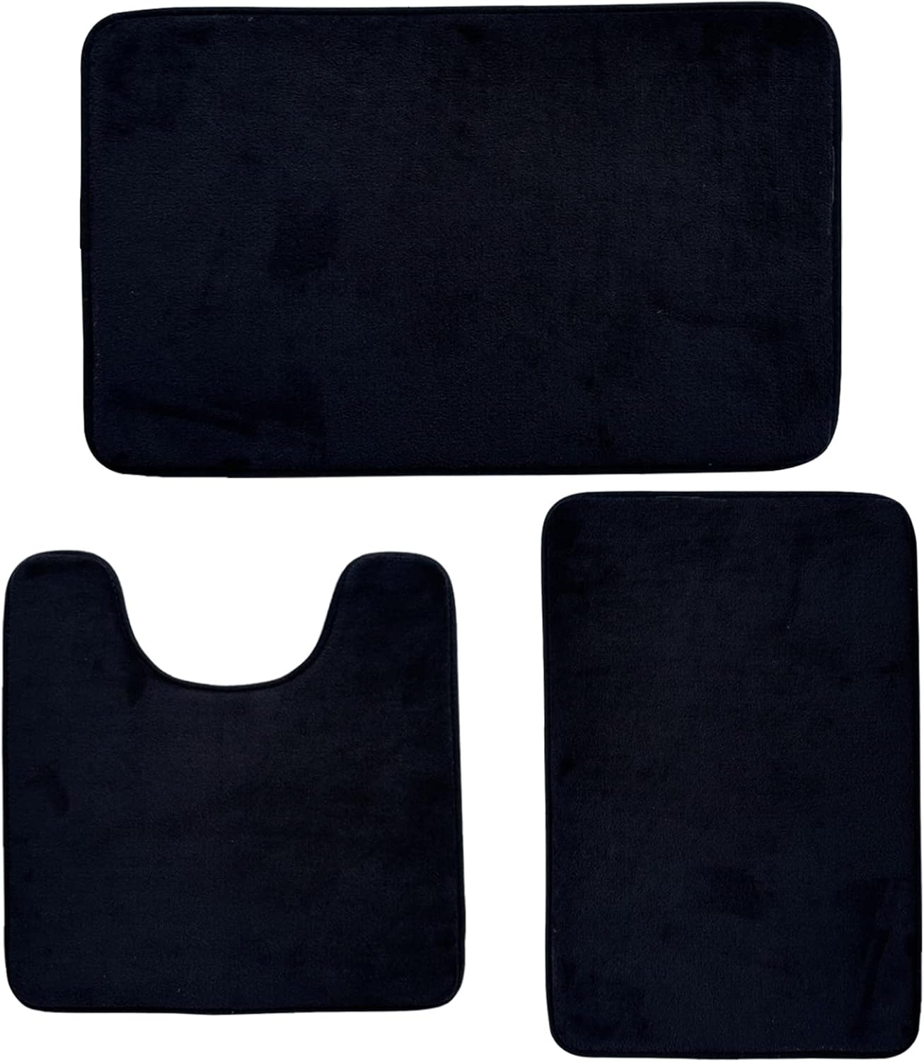 Bathroom Rugs Set Memory Foam Bath Rugs NonSlip Bath Mat