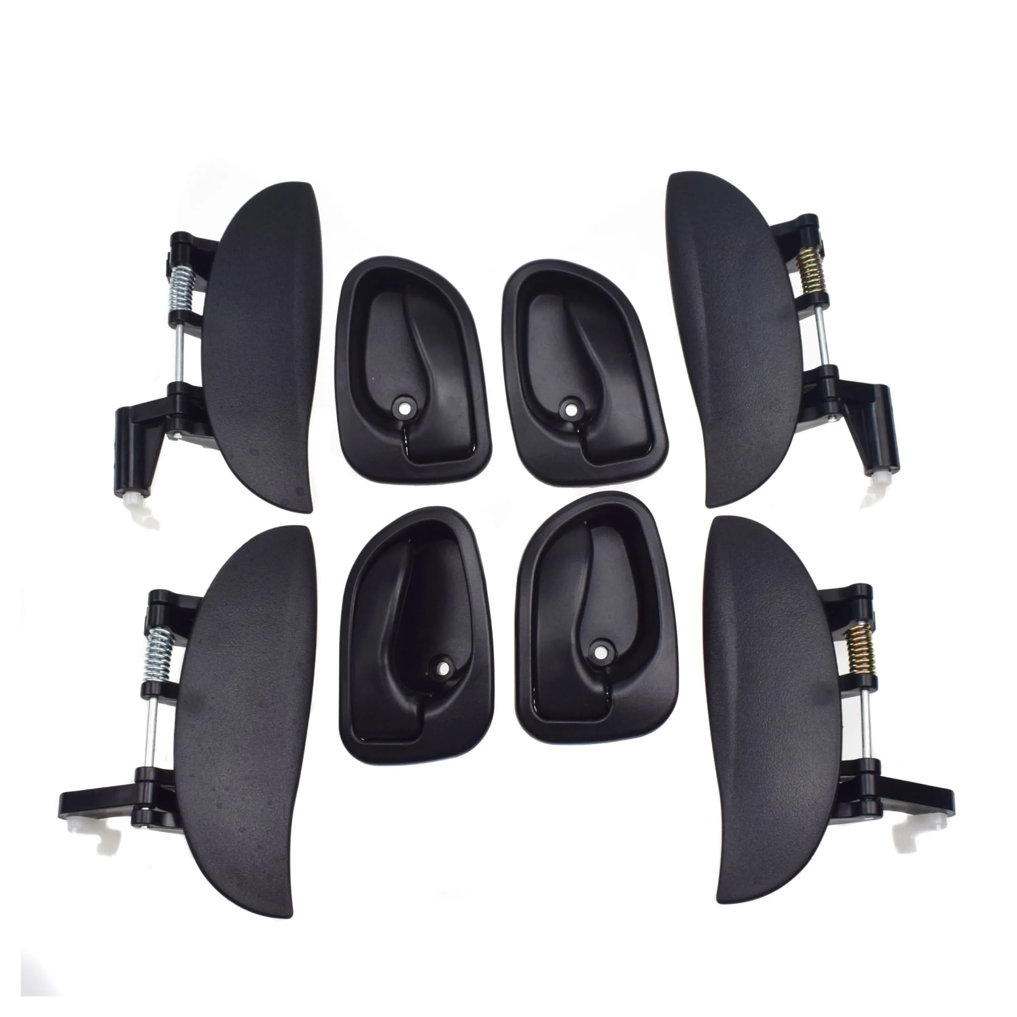 ASDDLLNN Door Grab Pull Handle Inner Outside Or Inside Door Handle Front Rear Left Right for Hyundai for Atos for Amica for Sanatro 1997-2005(Outside Inside Kit)