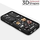 Pikkme Back Cover for Oppo Reno 12 Pro 5G | Cute Fun Cartoon 3D Bear Silicone Full Body Protection Bumper Cover (Black) gallery image
