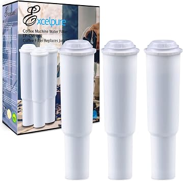 EXCELPURE Coffee Water Filter, Replacement for Jura Clearyl White, Capresso C1000/C3000, Jura S7/S9, 3 Pack