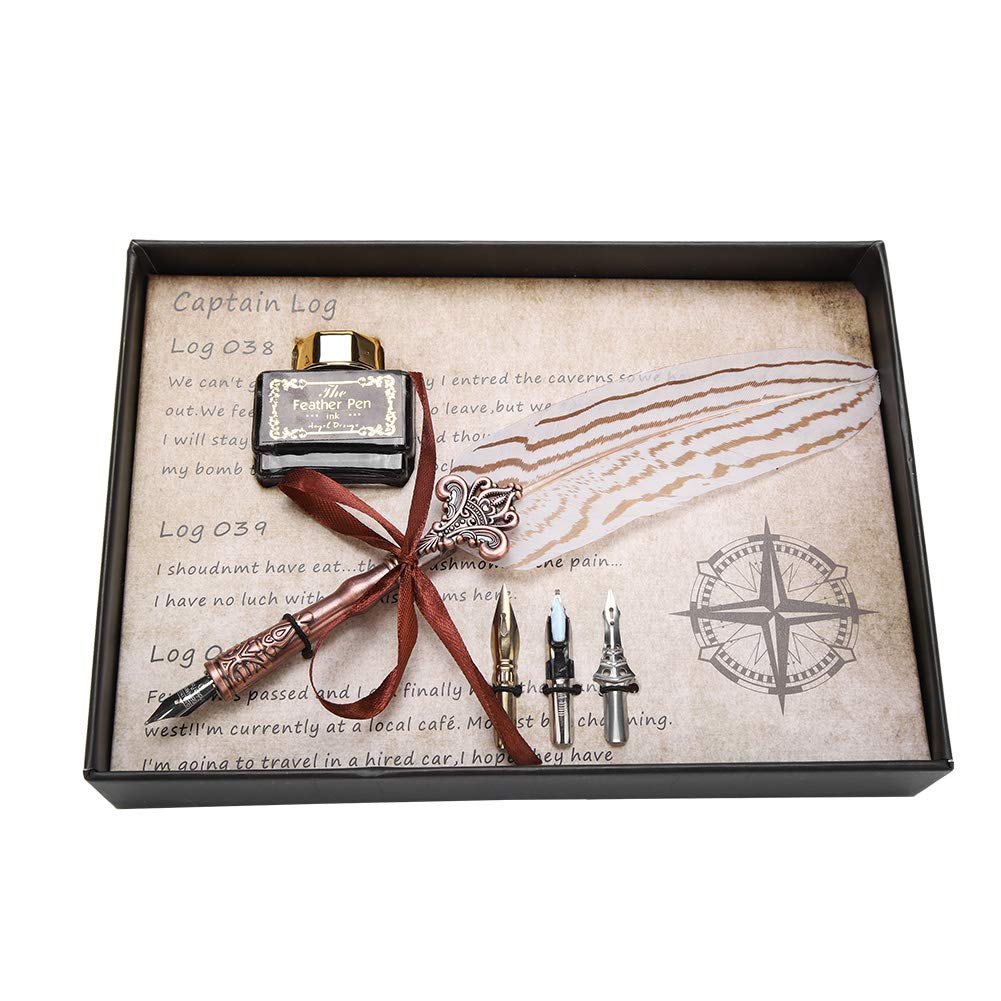 Buy Bewinner Classical Immersion Feather Handmade Calligraphy Fountain