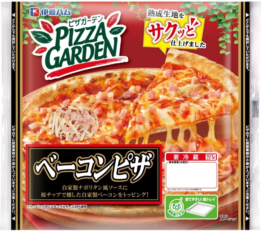 Amazon.co.jp: [冷蔵] 伊藤ハム 熟成生地 ピザガーデン ベーコンピザ 1