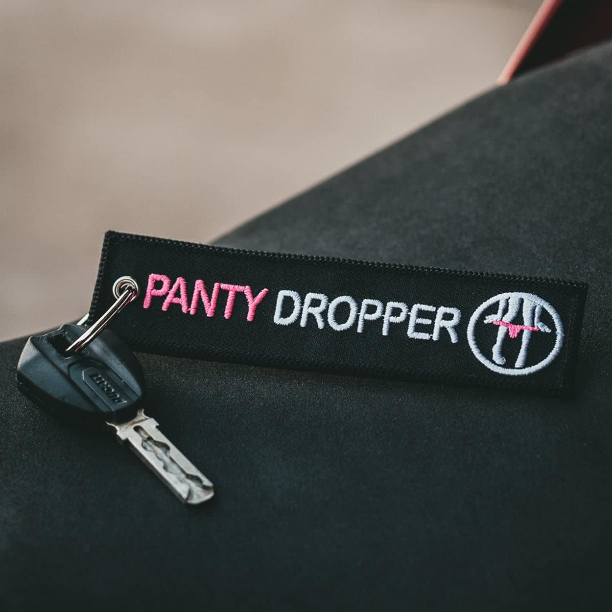 MotoLoot Keychain for Motorcycles, Scooters, Cars and Gifts (Panty Dropper)