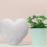 Vista 7 de Hemoton Almohadas de tiro Inserto en forma de corazón Cama y Sofá Almohadas Relleno 17.7x18.9 in