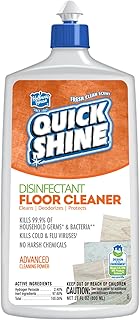 Quick Shine Disinfectant Floor Cleaner 27oz | Hospital Level Disinfectant Kills 99.9% Germs & Bacteria | Cleans w/Power of Hydrogen Peroxide & No Harsh Chemicals | Streak Free & Zero Residue