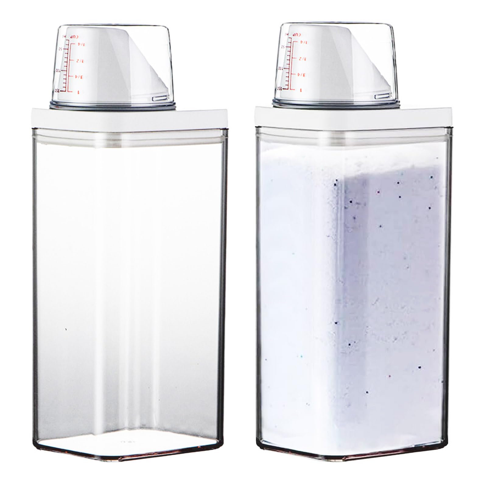 Dispenser Detersivo Antigoccia, 1500 Ml, Con Misurino - Contenitore Per Detersivo In Polvere O Liquido, Design Pratico E Pulito - Foto 6