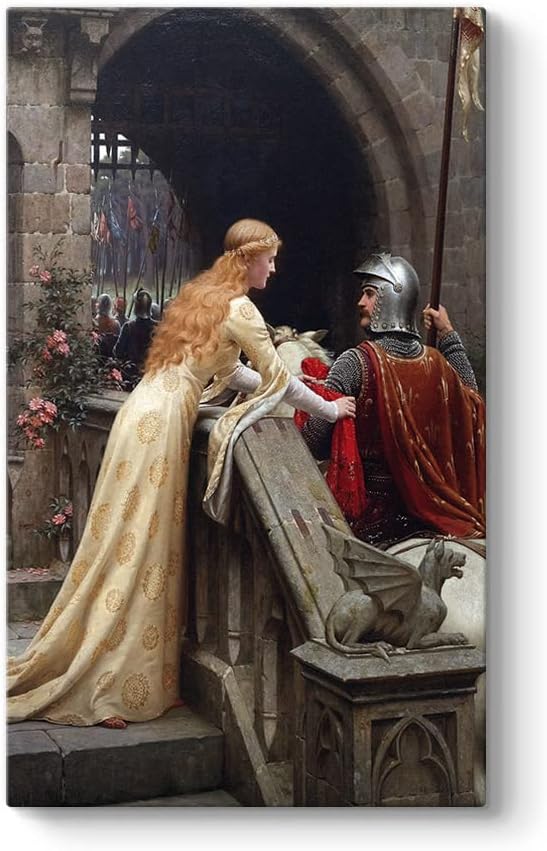 Edmund Blair Leighton - Tanrı Korusun Tablosu 30 x 50