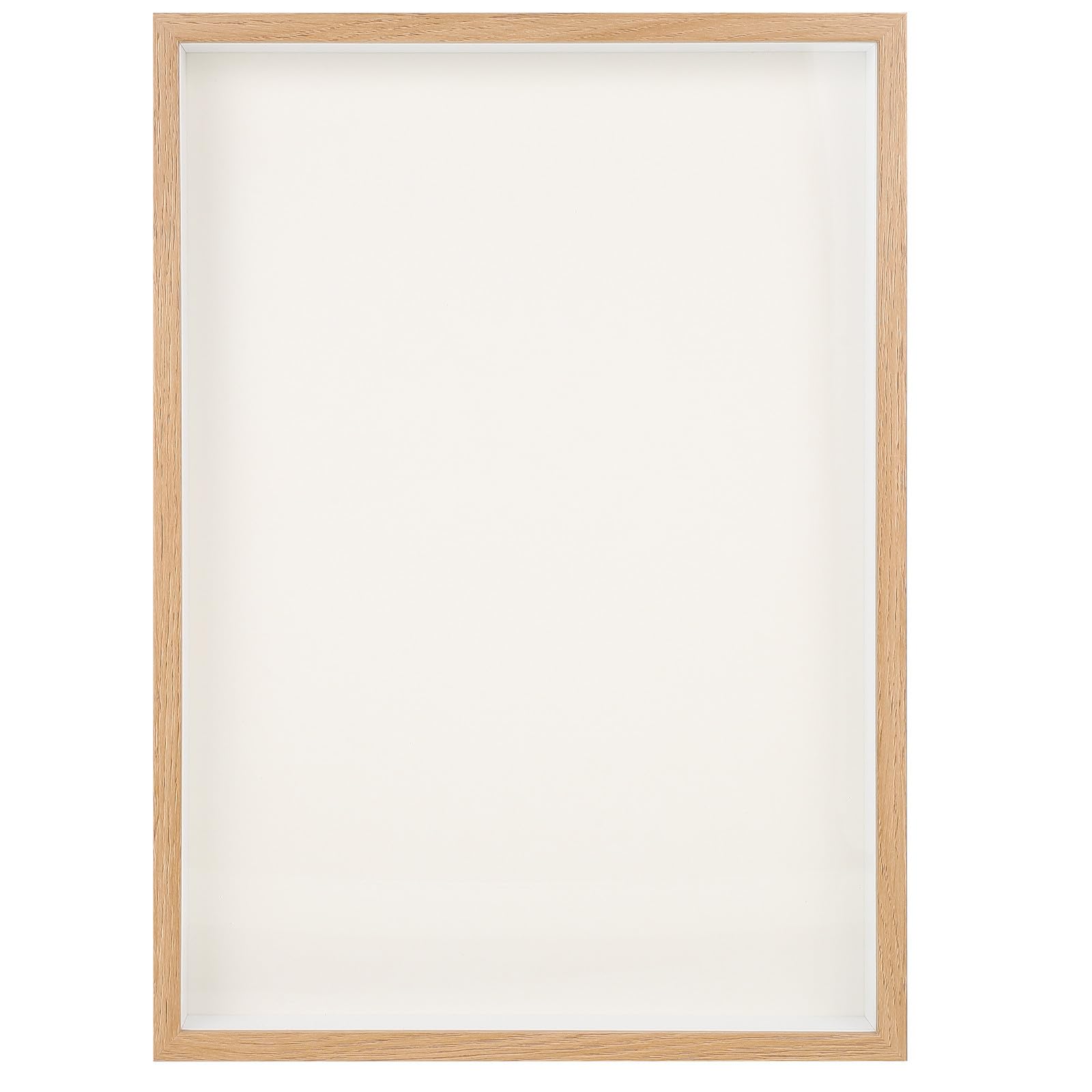 ifundom Marco de Fotos de Escritorio A3 de Madera Beige para Pared y Mesa
