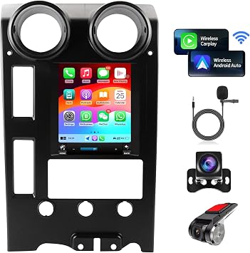 Car Radio for Hummer H2 2002-2007 Replacement Upgrade 8 Core Stereo Carplay Android Auto 9.7 Inch Touch Screen GPS Navigation Head Unit Bluetooth WiFi Backup Camera