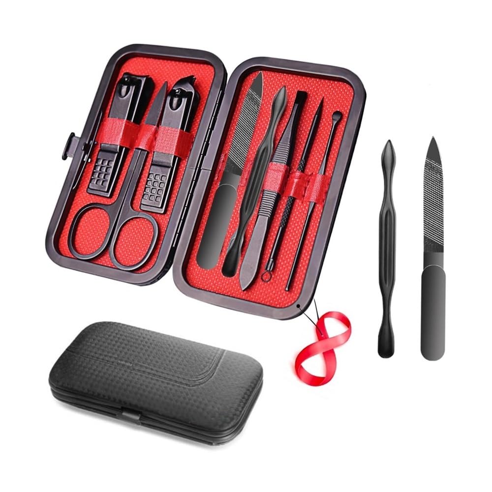 Nagelknipser, professionelles 8-in-1-Maniküre-Set, Nagelknipser für Reisen und Zuhause