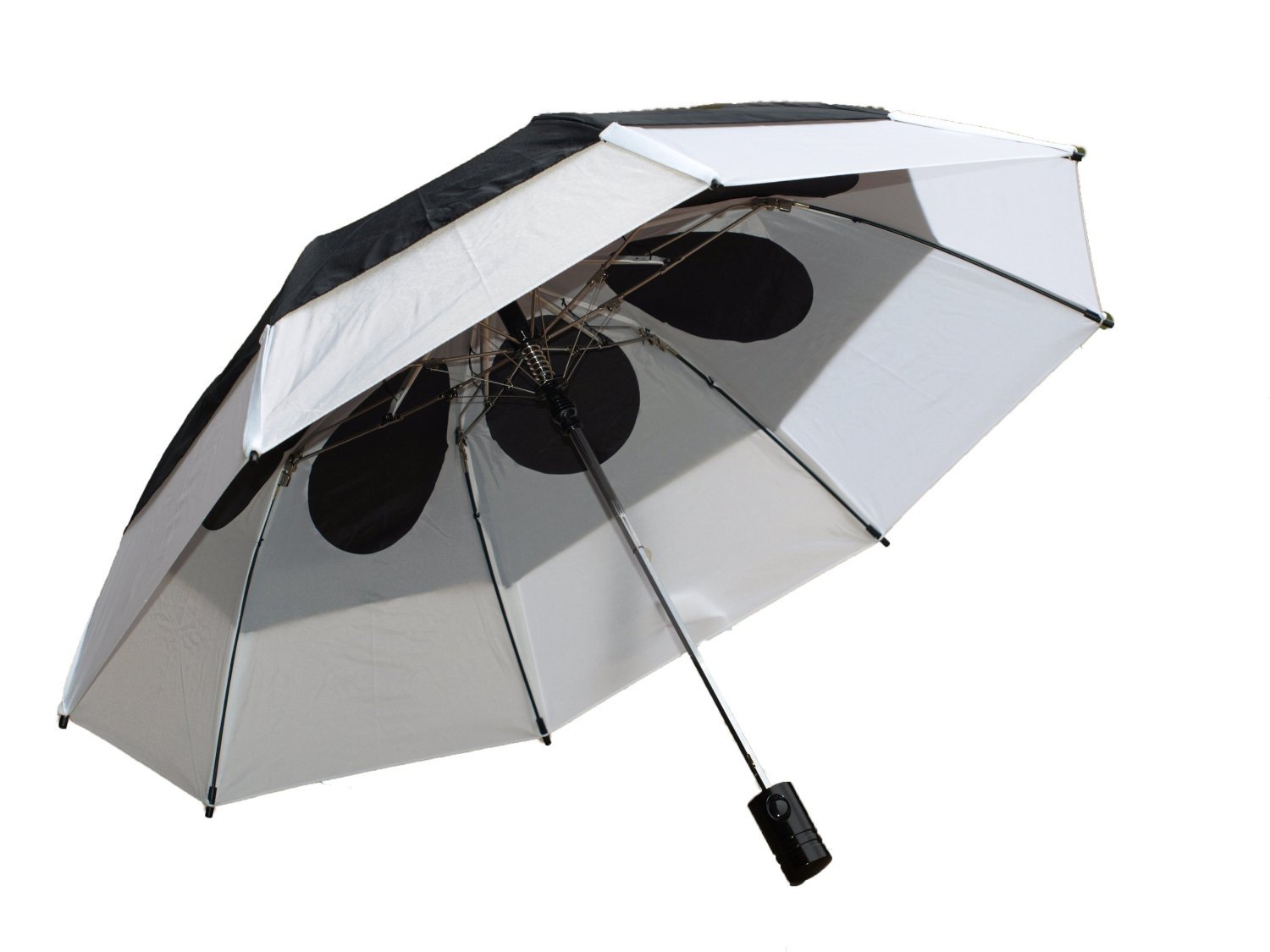 GustBuster Metro 43-Inch Automatic Umbrella (BullsEye Black/White)