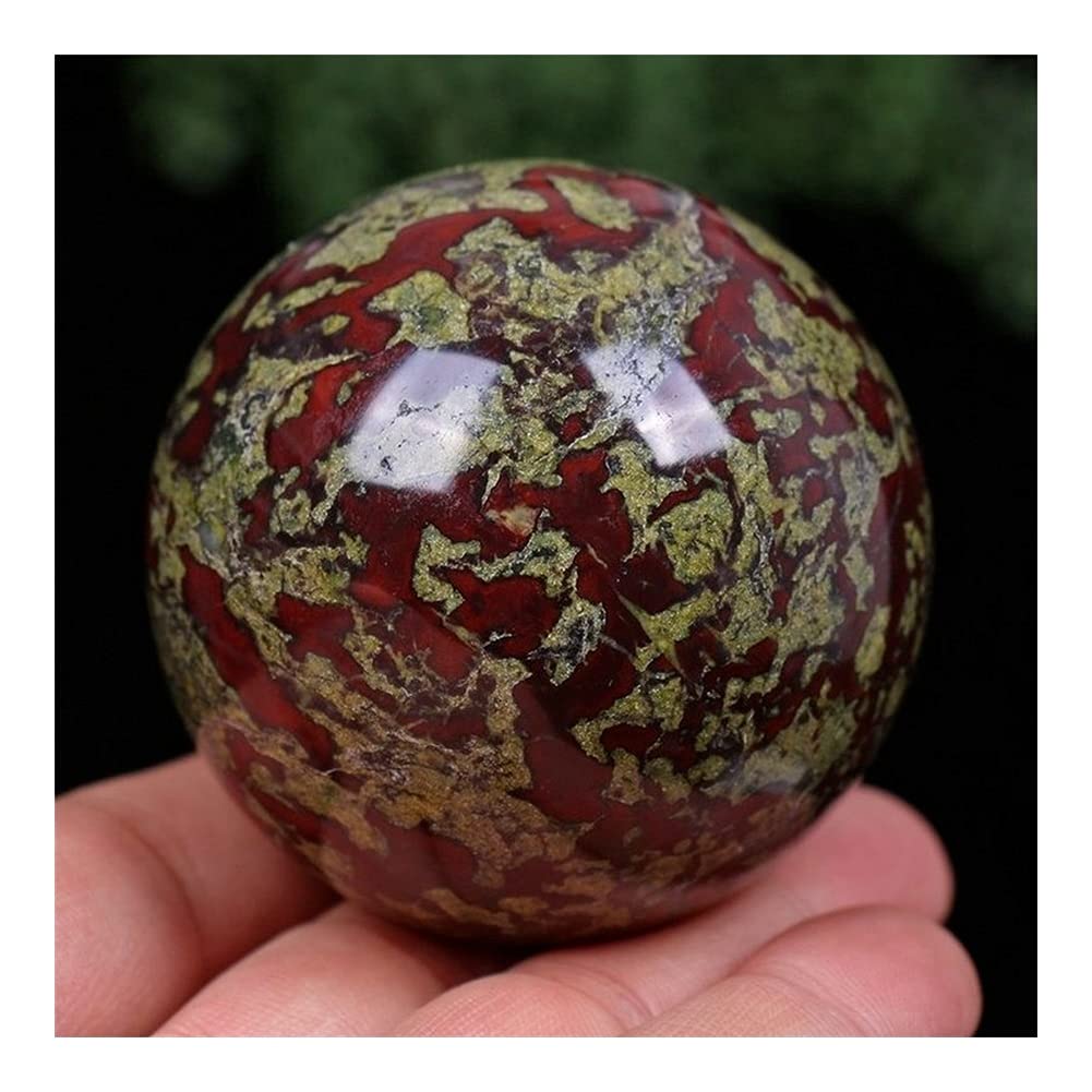 Sphère en jaspe sang de dragon naturel pour la lithothérapie et décoration