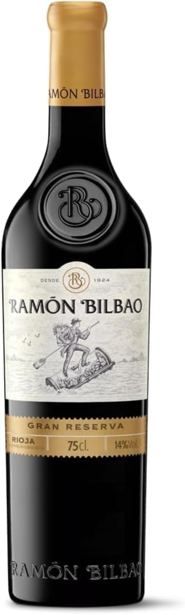 Ramón Bilbao - Vino Tinto Gran Reserva - D.O. Rioja - Estuche de Regalo - Botella 750 ml - Vino Oficial de la Selección Española de Fútbol