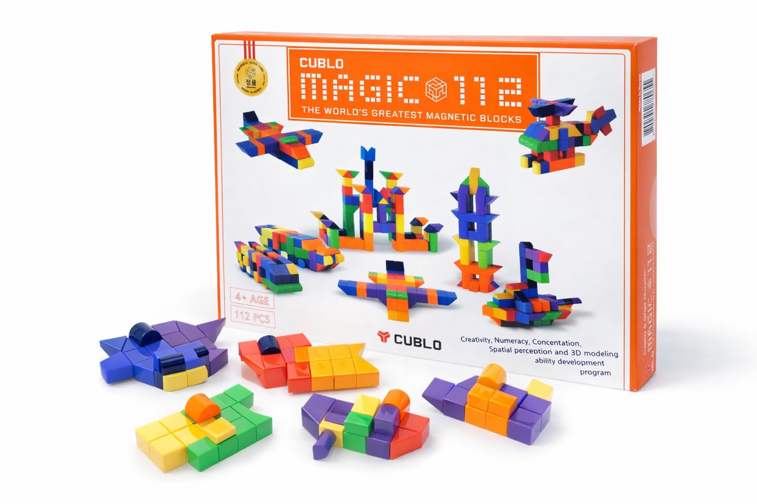 Amazon.com: CUBLO Magnetic Cube Blocks for Kids | 3D Magnetic