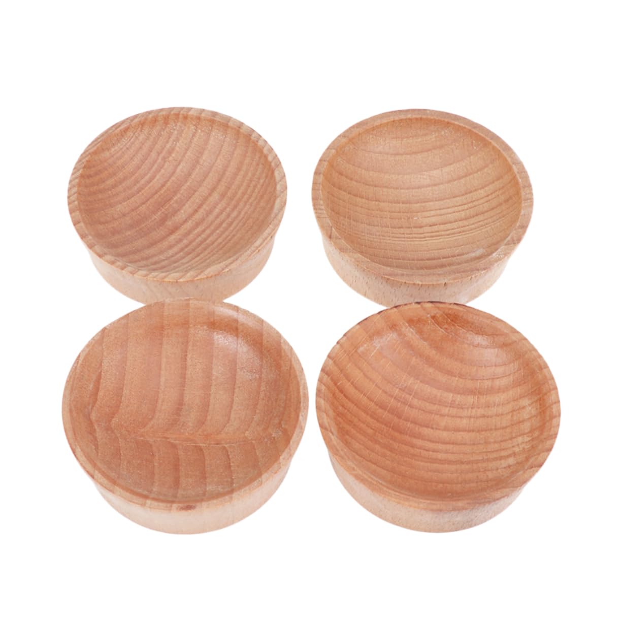 CIYODO 4pcs Dip Dish Pinch Prep Bowls Serving Dish Plate Dish Hotel Supplies Pinch Bowls Seasonings Dishes for Cooking Dip Sauce Bowls Sauce Dish Dipping Plates for Sauces Food Wooden