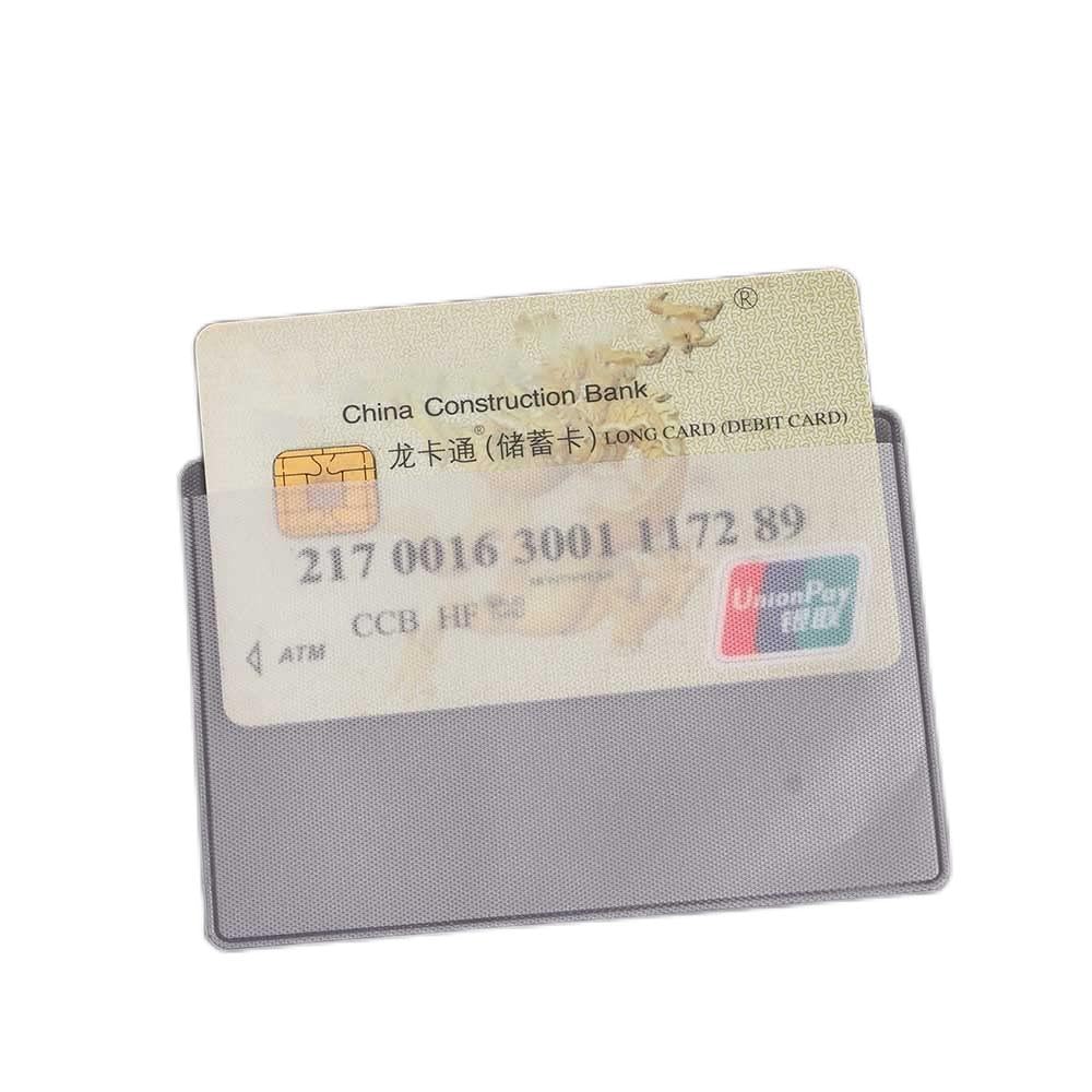 10pcs Transparent ID Credit Card Protector Sleeves Vertical Plastic Waterproof Card Cover Business Card Holder(2)
