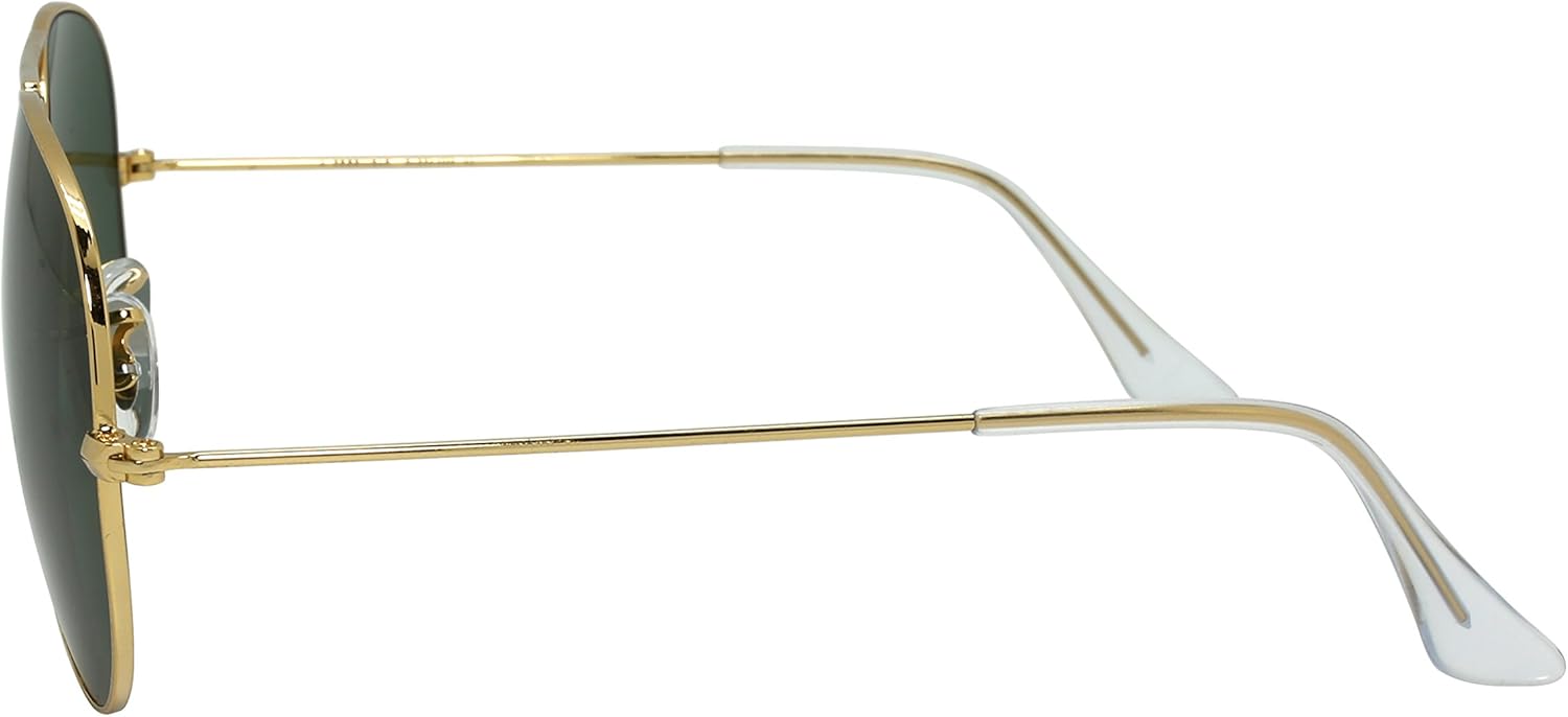 Edge I-Wear Quality Metal Aviators Sunglasses for Small Face Men Women W/Polarized Premium Mineral Lens QME08-PIR-0502(G.g15)