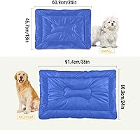 Vista 75 de Dog Bed Mat Soft Comfortable Anti-Slip Bottom Pet Mat Washable Cat Kennel Crate Pad for Small Medium Large Pets 18x24in Hot Pink Beige