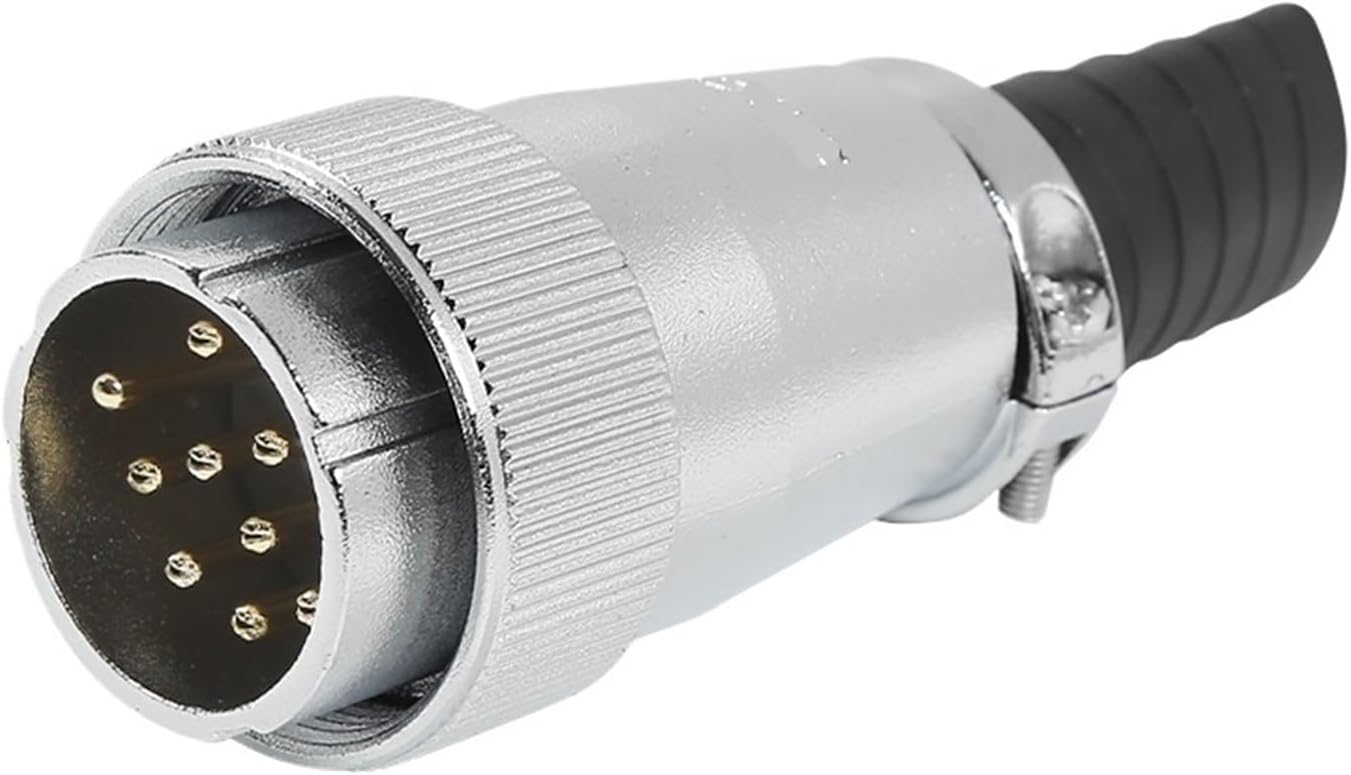 WS32 Aviation Plug 4-6-8-10 core 11-12-13-14-19 pin Male Docking Connector(WS32 12B core Male Connector)