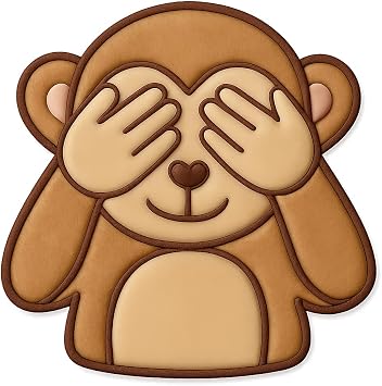 See No Evil Monkey Cookie Cutter - 3.2x4" Creative Fun