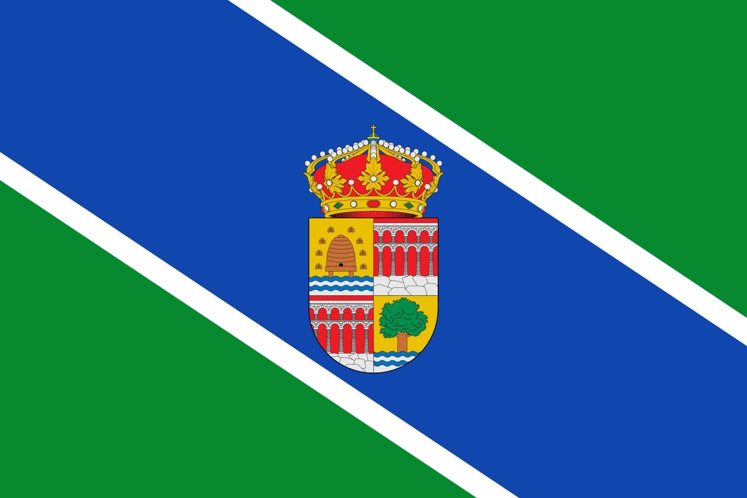 Drapeau de Colmenar del Arroyo grand format pour pavoisement extérieur