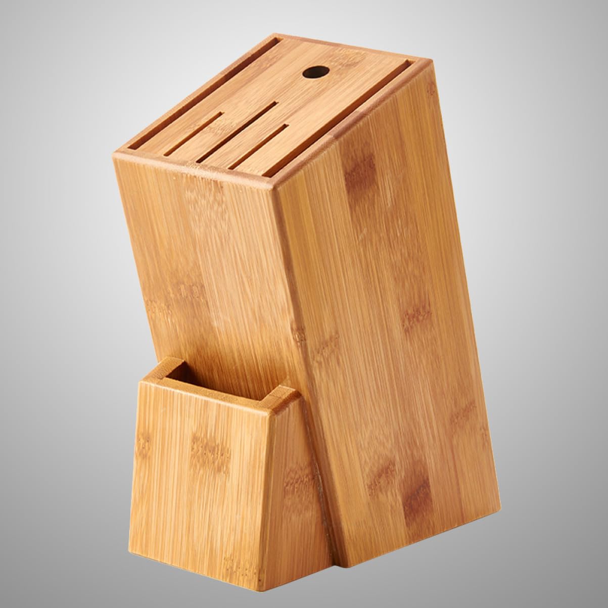 Cabilock Knife Block Holder Sturdy Kitchen Storage Rack for Cutlery Organization Natural Block with Smooth Finish Utensil Holder for Countertop Accessory