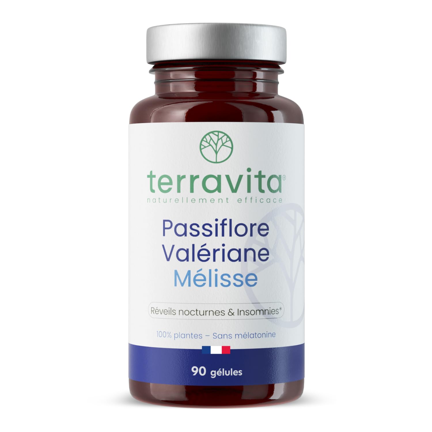 Passiflore Valériane | Formule Sommeil 100% Plantes sans Mélatonine | Avec Mélis