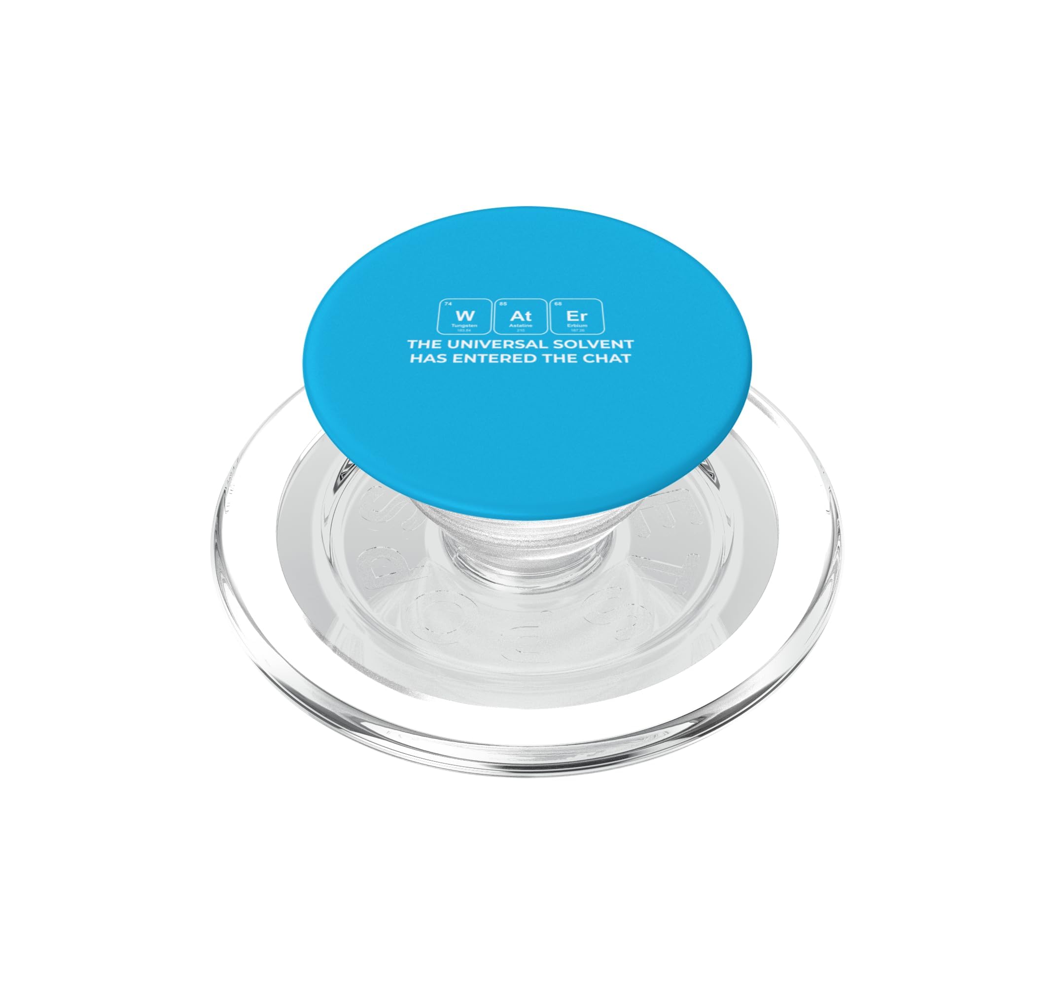 Water Periodic Table Pun Biochem Pre Med Student Design PopSockets PopGrip for MagSafe Magnetic PopGrip