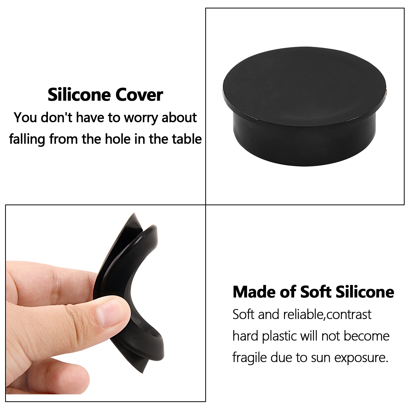 2 Tappi In Silicone Trasparenti Per Ombrelloni E Paralumi – Diametro 5 Cm, Universali
