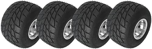 Neumático y llanta Go Kart de alto rendimiento, rueda trasera de kart de 11 x 7.10-5 y patrón de pernos de ajuste de neumáticos de 1.969 in con 3