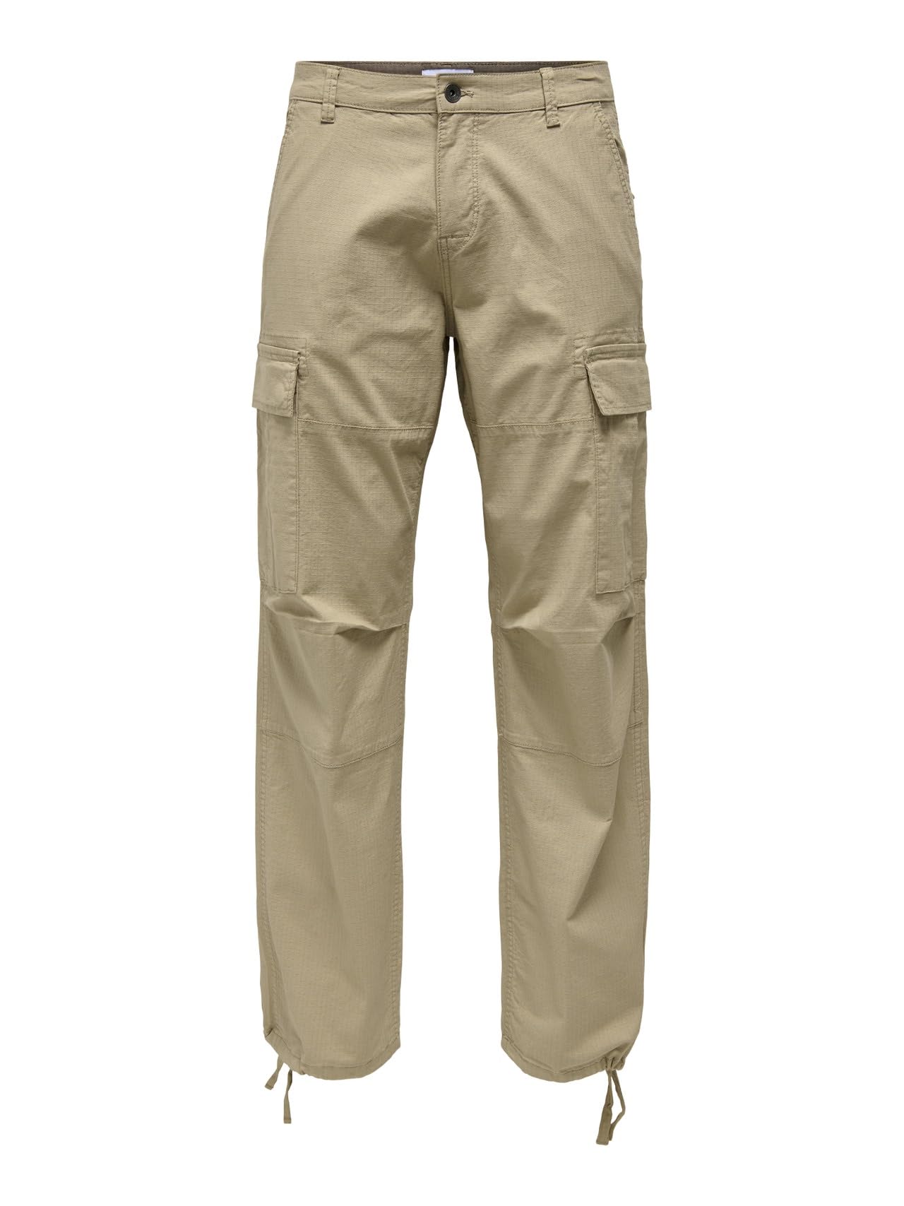 ONLY & SONS ONSRAY Male Trousers Loose Cut Trousers, Chinchilla, 32 W/32 L