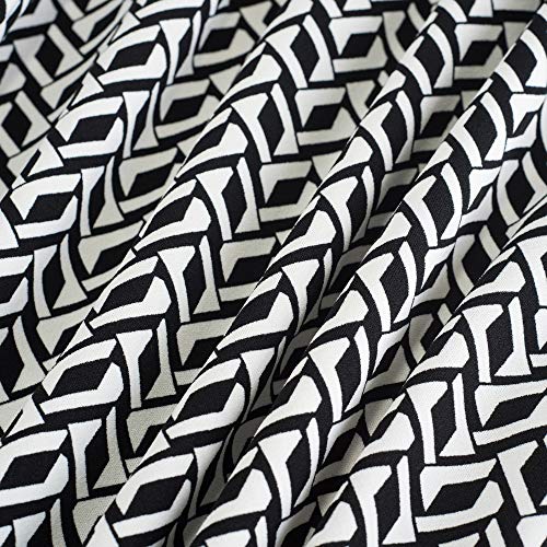 Veljie Womens Cowl Neck Printed Wear To Work Party Dresses(Geom,6) #TOP4