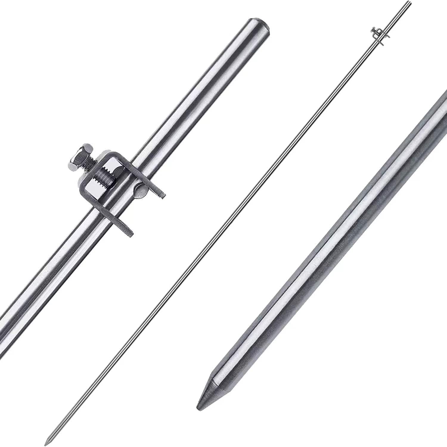 MOKIKUBA Portable Ground Rod 304 Stainless Steel Grounding Bar with
