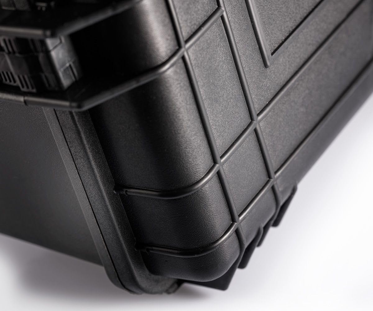 Apollo Case 139 - Custodia protettiva in plastica resistente per attrezzature, antiurto, design sottile, antigraffio e leggera, ideale per l'uso quotidiano, Nero , Minimalista, plastica