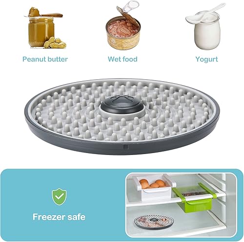 Miniatura 4 de Avont Tapete para lamer para perros y gatos, tapete para lamer jaula de perros y gatos, alimentador lento para alimentos húmedos, almohadilla para