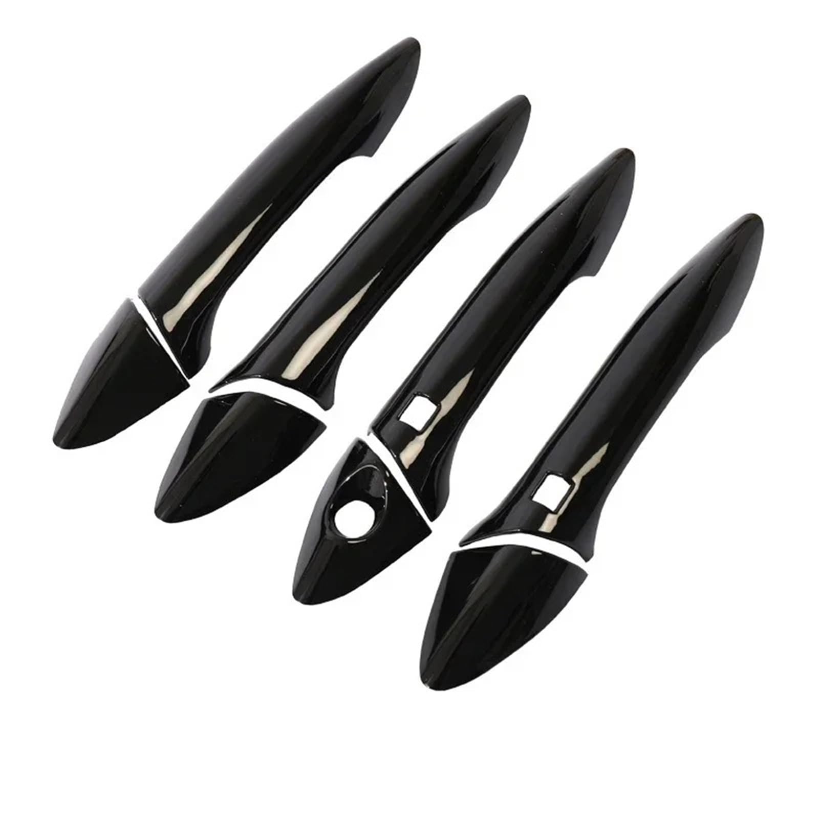 DUDUYANG Car Outside Door Handle for Hyundai for Elantra Sedan Avante 2011-2016 LHD Carbon Fiber Style Car Door Handle Cover Sticker Trim Accessories Protect Decor