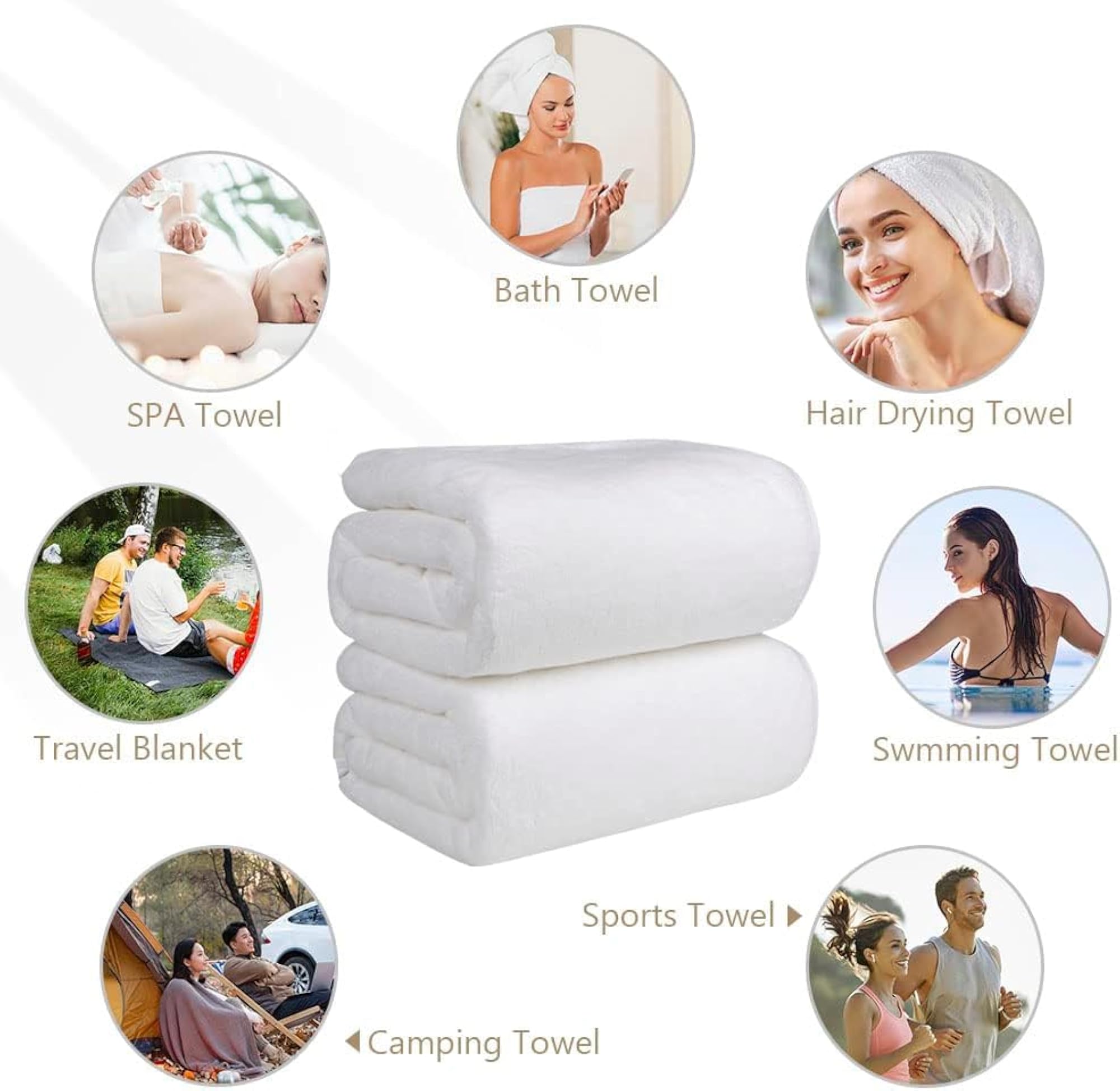 Ultimate Luxury 600 GSM Bamboo Bath Towel, Eco-Friendly