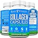 Root Vitality Collagen Pills - Collagen Supplements, Type 1 & 3 - Collagen Capsules, for Women & Men, Benefits Hair, Skin, Nails & Joints, Non-GMO, 180 Capsules