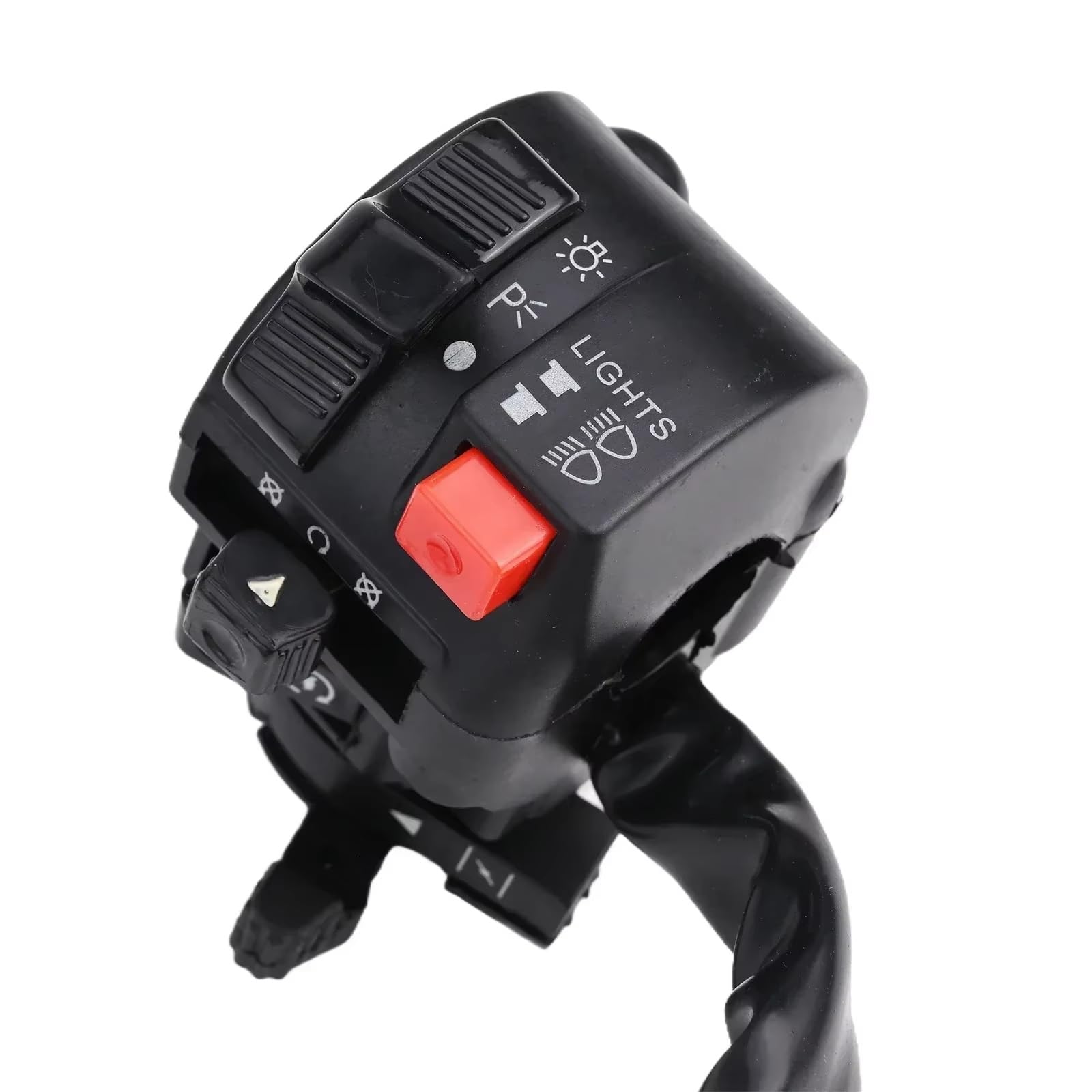 Interruttore Universale Per Manubrio Moto 22mm Con Comandi Per Avviamento Elettrico, Clacson E Indicatori Di Direzione.