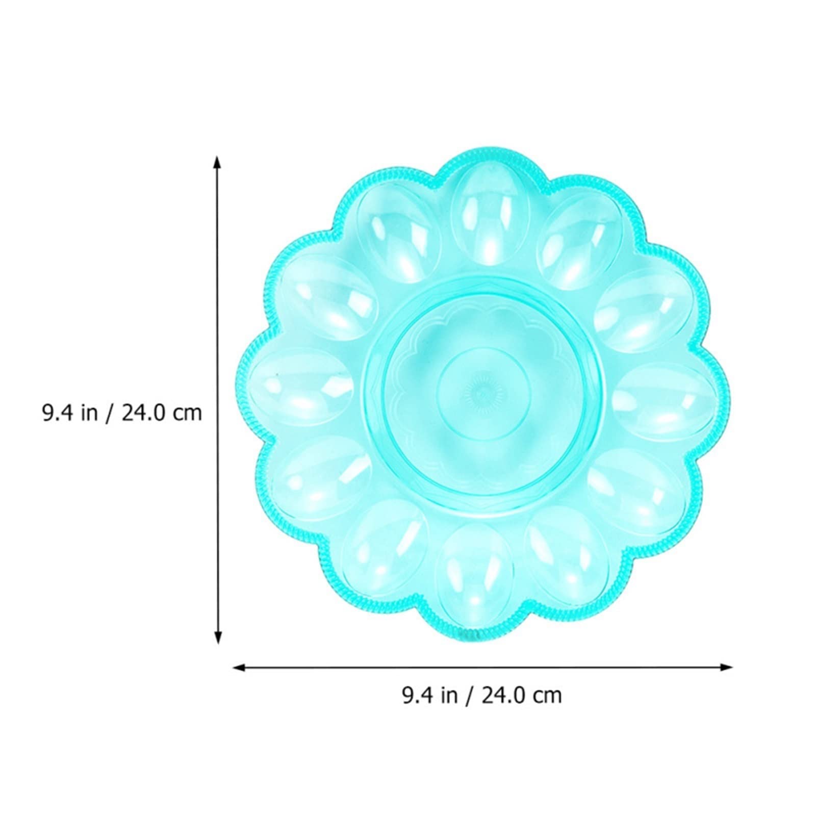 Cubo de Huevos para refrigerador Soporte de Bandeja de Plato de Huevo Caja de contenedor de Almacenamiento de Servicio Deviled Display Dishorganizer de refrigerador