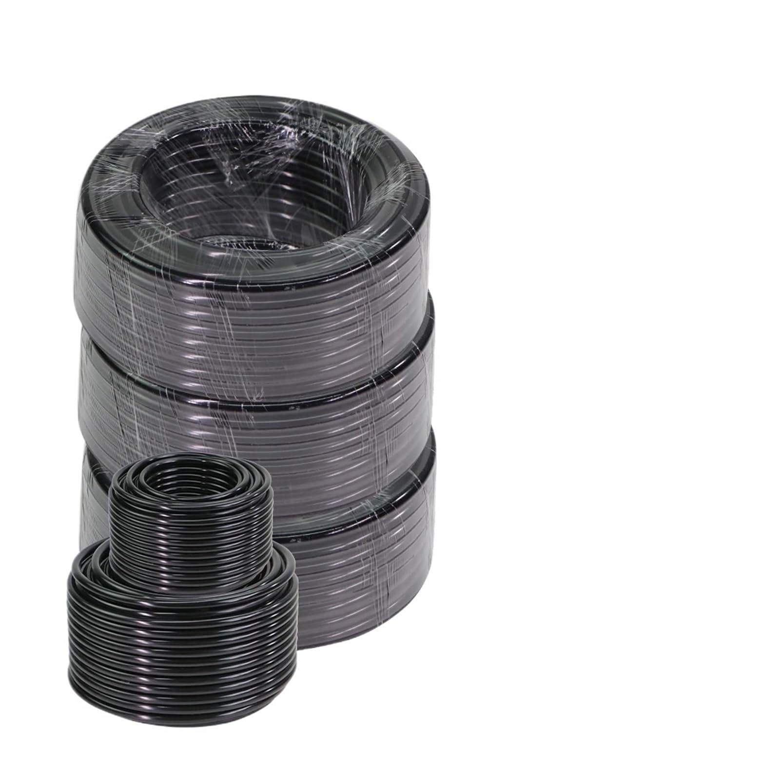 Tuyau d'arrosage PE noir résistant à la pression, tuyau d'irrigation goutte à goutte 4/6mm 5/8mm 9/12mm, eau 3/8 "1/4"(OD-12mm,10m-25.8FT)