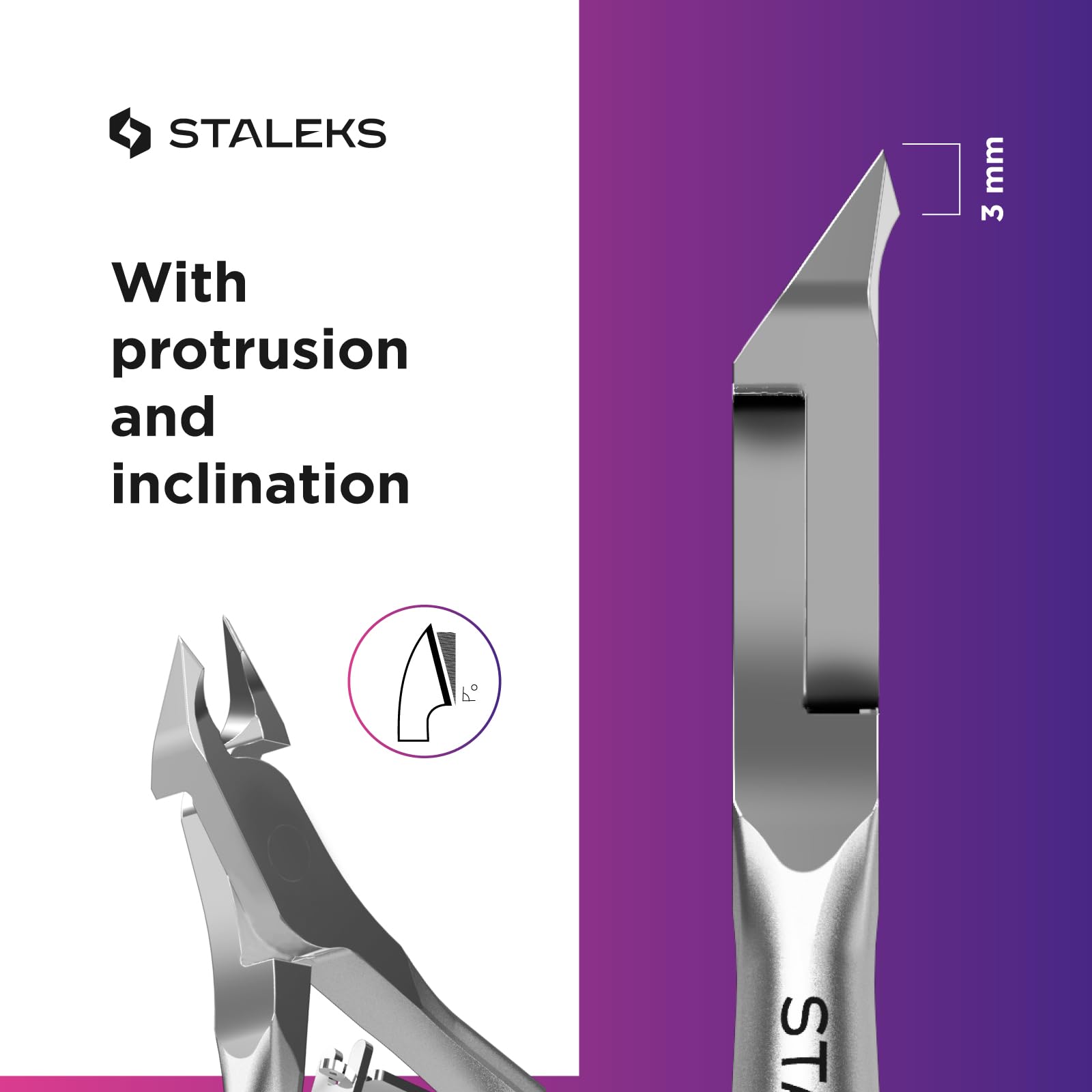 STALEKS Profesjonalny zacisk do skórek SMART 31 3 mm