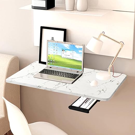 Torche 16X24 Inches Wooden Wall Mounted Table | Wall Mount Study Table with Drawer | Desk Table for Home and Office | Foldable Table | Italian