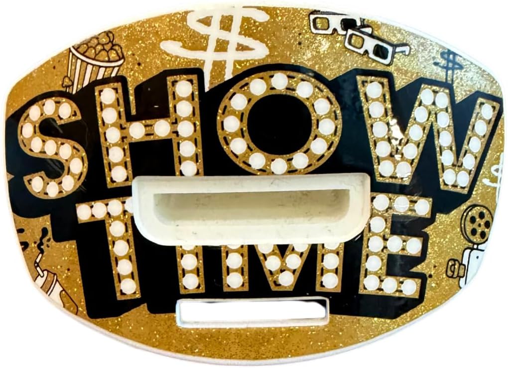 Battle Speed X Mouthguard with Interchangeable Thick Strap, for Football, Advanced Composite, BPA Free, Youth and Adult (Showtime)