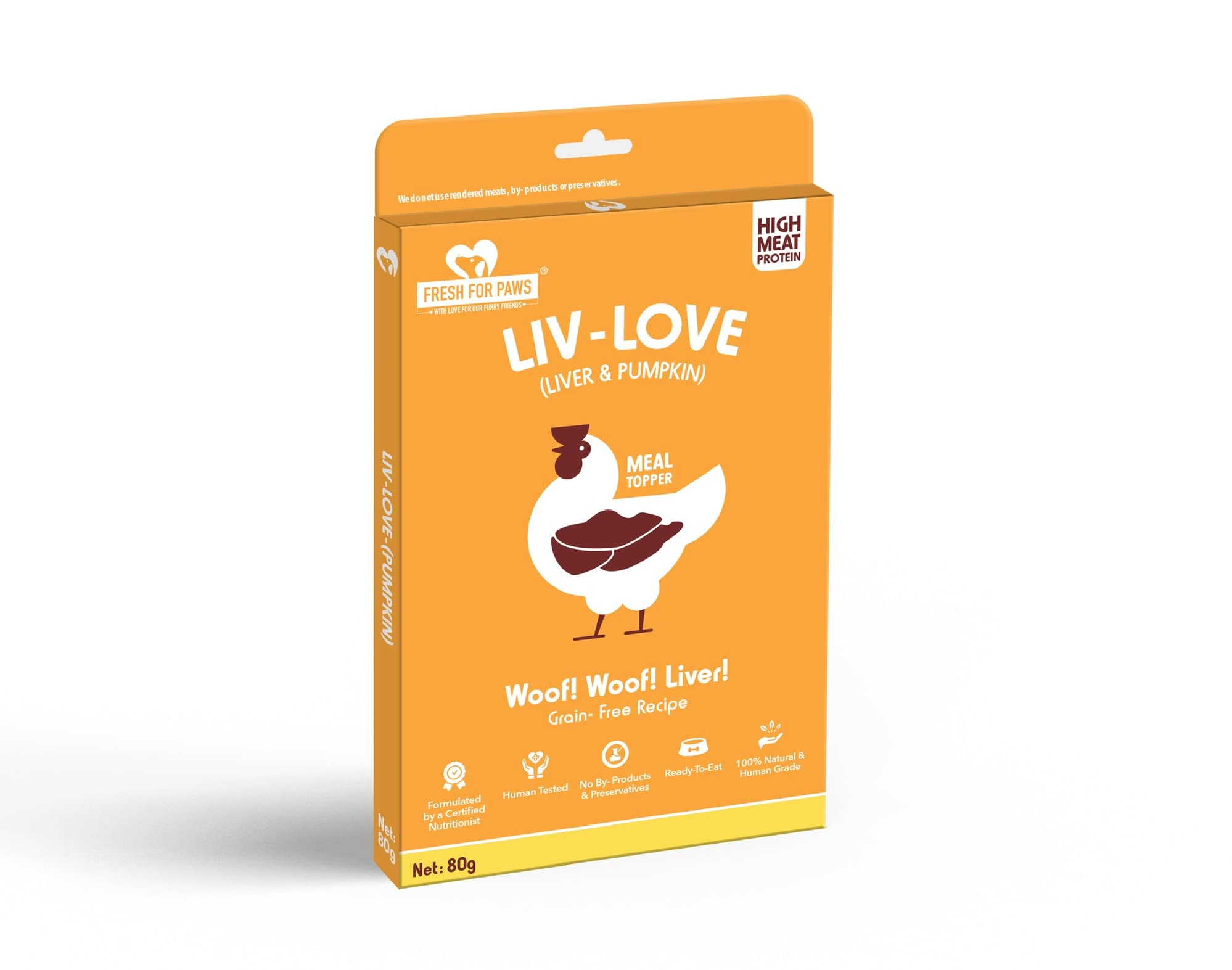Fresh For Paws 100% Natural and Human Grade Liv-Love Pumpkin Fresh Wet Dog Food Ready to Eat | Complete and Balanced Meal Topper for Dogs with Healthy Fats and High Protein Pack of 2 (B0BRHK55RK) Amazon Price History, Amazon Price Tracker